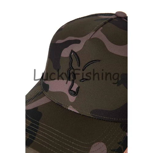 Fox Black Camo Trucker Cap Baseball Sapka