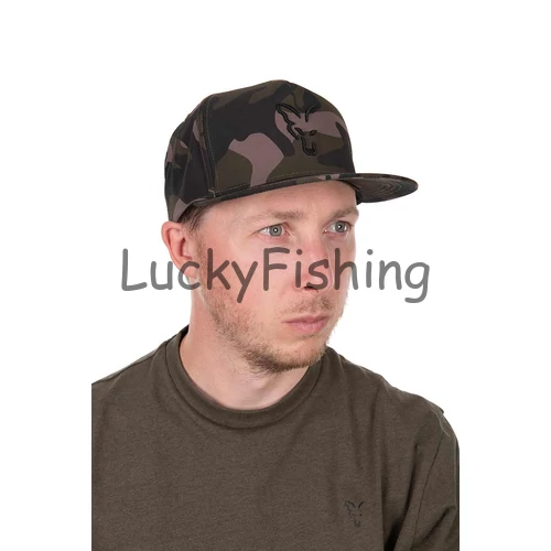 Fox Camo Snapback Baseball Sapka