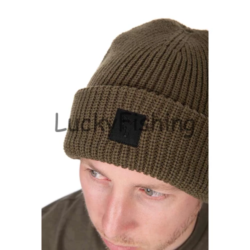 Fox Olive Merino Blend Beanie Hat Téli Sapka