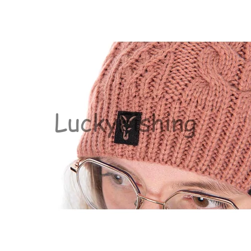 Fox Ladies Knitted Bobble Hat Kötött Női Sapka