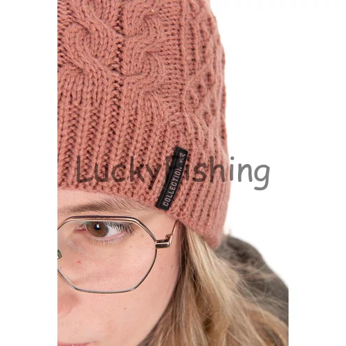 Fox Ladies Knitted Bobble Hat Kötött Női Sapka