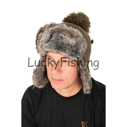Fox Trapper Hat – Green Meleg téli Sapka