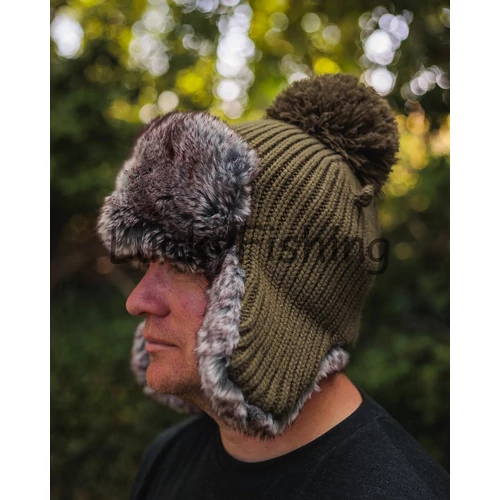 Fox Trapper Hat – Green Meleg téli Sapka