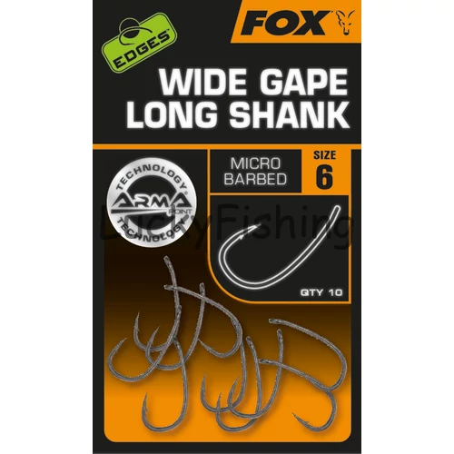 FOX Edges Armapoint Super Wide Gape Long shank #4