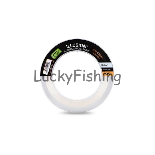 FOX Illusion Fluorocarbon Leader 40lb 18.2kg 0.60mm 50m Clear