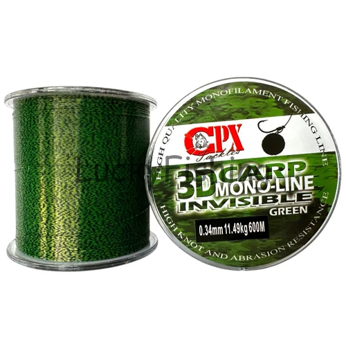 CPX - 3D CARP Line - Green zsinór - 600m - 0,22mm