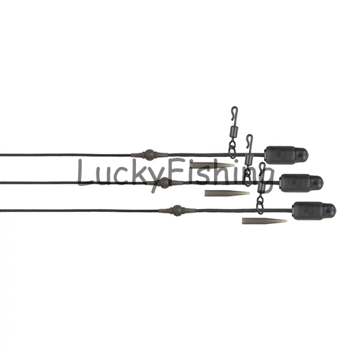 FOX Edges Naturals Heli-Clip Rigs Leadcore Leaders szerelék 50lb 3pcs