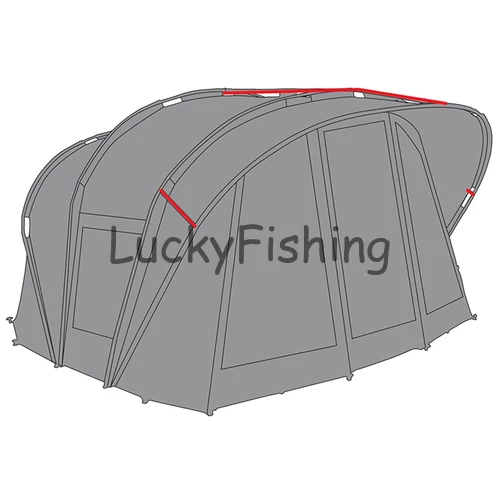 FOX Retreat+ 2 Person Bivvy Horgászsátor – Support Poles (Támasztó Rudak)