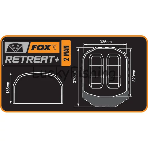 FOX Retreat+ 2 Person Bivvy Horgászsátor – Bejárati Merevítő Borda Rib #2