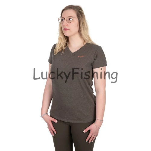 Fox Női V Neck T Póló - Méret: S 8-10