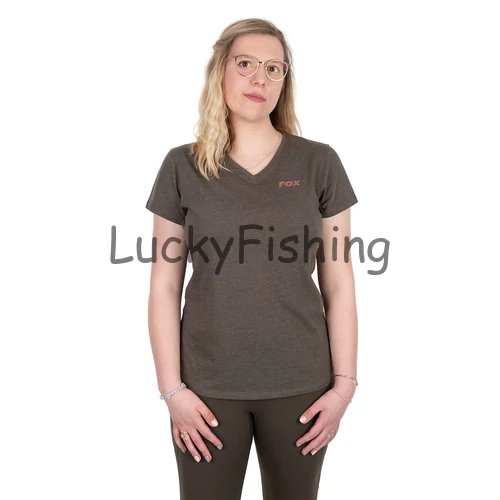 Fox Női V Neck T Póló - Méret: S 8-10