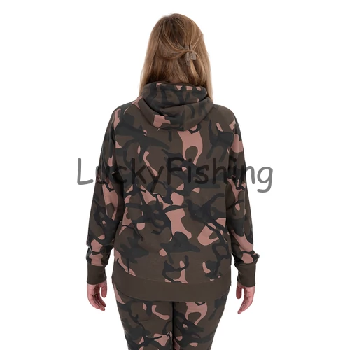 Fox Womens Camo Zipped Hoodie Női Cipzáras Kapucnis Pulóver - L 16-18