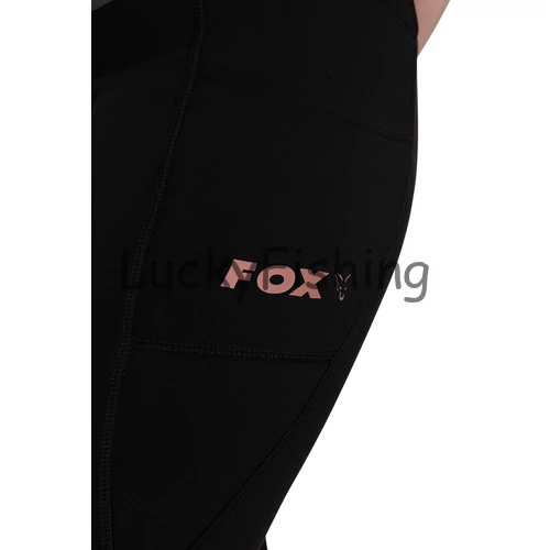 Fox Women's Black Lined Leggings Női Bélelt Cicanadrág - L 16-18