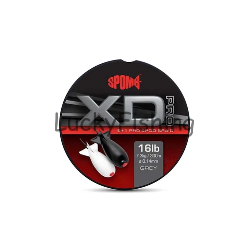 Spomb XD Pro Braid Grey 8+1 Szürke 0.14mm 300M