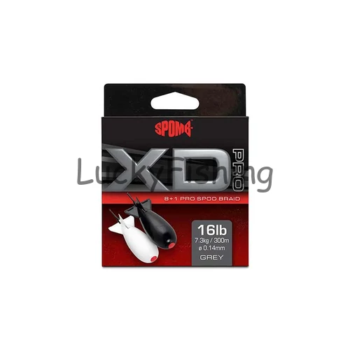 Spomb XD Pro Braid Grey 8+1 Szürke 0.14mm 300M