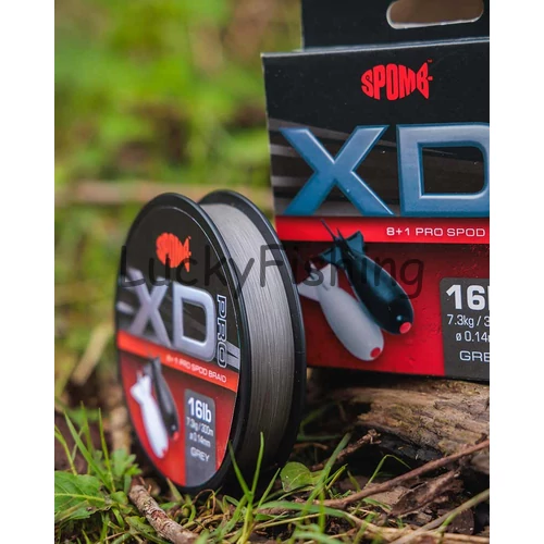 Spomb XD Pro Braid Grey 8+1 Szürke 0.14mm 300M