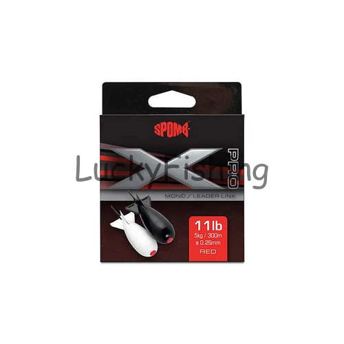 Spomb X Pro Mono 0.26mm/11lb x 300m RED (Piros)