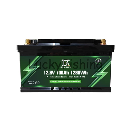 Idealakku (LiFePO4) 12.8V 100Ah/1280Wh akkumulátor – Bluetooth, BMS védelemmel
