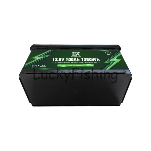 Idealakku (LiFePO4) 12.8V 100Ah/1280Wh akkumulátor – Bluetooth, BMS védelemmel