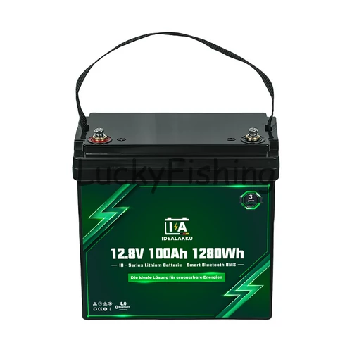 Idealakku (LiFePO4) 12.8V 100Ah/1280Wh akkumulátor MINI – Bluetooth, BMS védelemmel