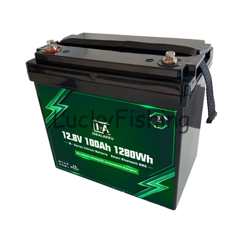 Idealakku (LiFePO4) 12.8V 100Ah/1280Wh akkumulátor MINI – Bluetooth, BMS védelemmel