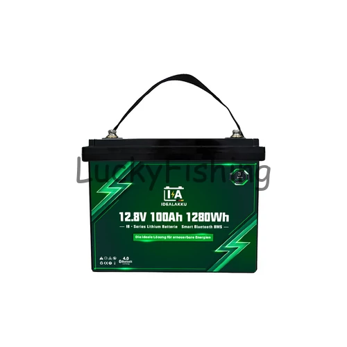 Idealakku (LiFePO4) 12.8V 100Ah/1280Wh akkumulátor – Bluetooth, BMS védelemmel