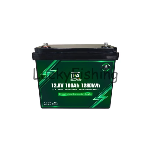 Idealakku (LiFePO4) 12.8V 100Ah/1280Wh akkumulátor – Bluetooth, BMS védelemmel