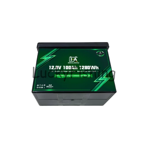 Idealakku (LiFePO4) 12.8V 100Ah/1280Wh akkumulátor – Bluetooth, BMS védelemmel