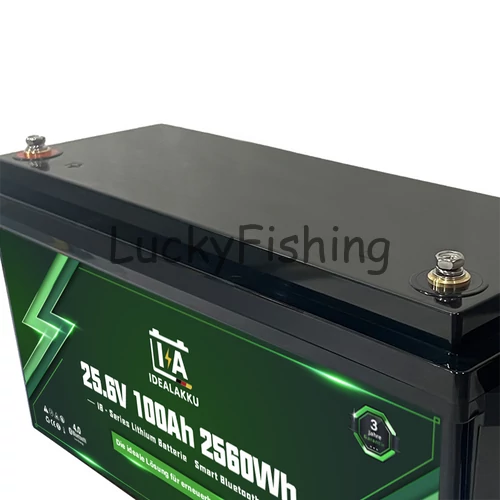 Idealakku (LiFePO4) 25.6V 100Ah/2560Wh akkumulátor – Bluetooth, BMS védelemmel