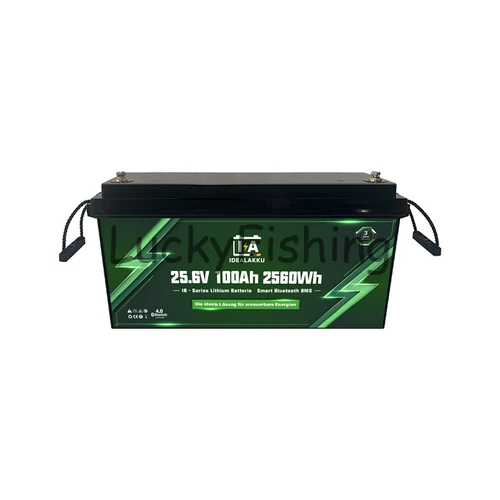 Idealakku (LiFePO4) 25.6V 100Ah/2560Wh akkumulátor – Bluetooth, BMS védelemmel