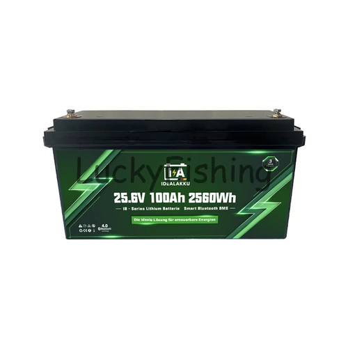 Idealakku (LiFePO4) 25.6V 100Ah/2560Wh akkumulátor – Bluetooth, BMS védelemmel