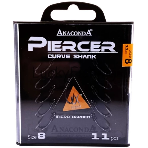 ANACONDA Piercer CurveShank  mikroszakállas / méret 8 / 11db