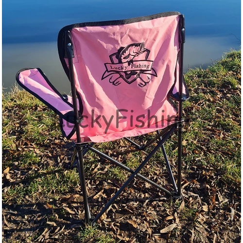 LuckyFishing Karfás Horgászszék Pink