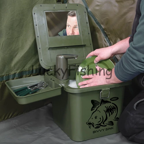 NGT Bivvy Sink Kézmosó Szett + Ajándék Automata Csappal