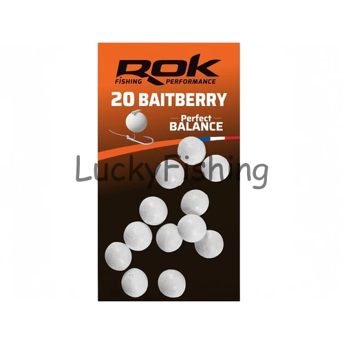 ROK Balanszírozott Csalizó Bogyó - Baitberry - 20 darab/bliszter - Fehér