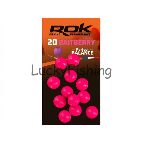 ROK Balanszírozott Csalizó Bogyó - Baitberry - 20 darab/bliszter - Pink