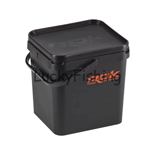 ROK Szögletes Keverő Edény Vödör Fedéllel - SQUARE BUCKET with soft cover 17L - Fekete