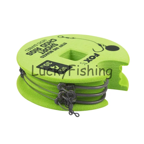 Fox Előkötött Bojlis Horog 25Lb, Size 7 Short Chod Rig Barbed