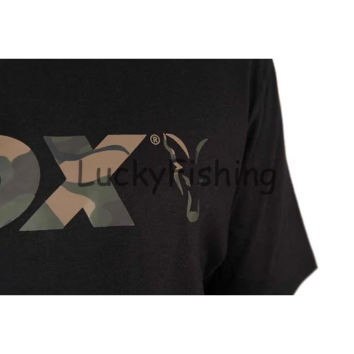 FOX Black/Camo Logo T-Póló - L