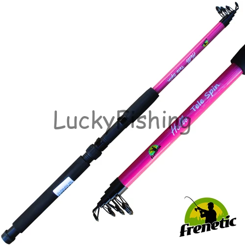 Frenetic PINK ifjúsági szett 2,1m bottal, szerelékkel és zsinórral tekert orsóval