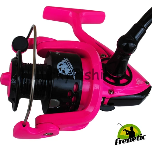 Frenetic PINK ifjúsági szett 2,1m bottal, szerelékkel és zsinórral tekert orsóval