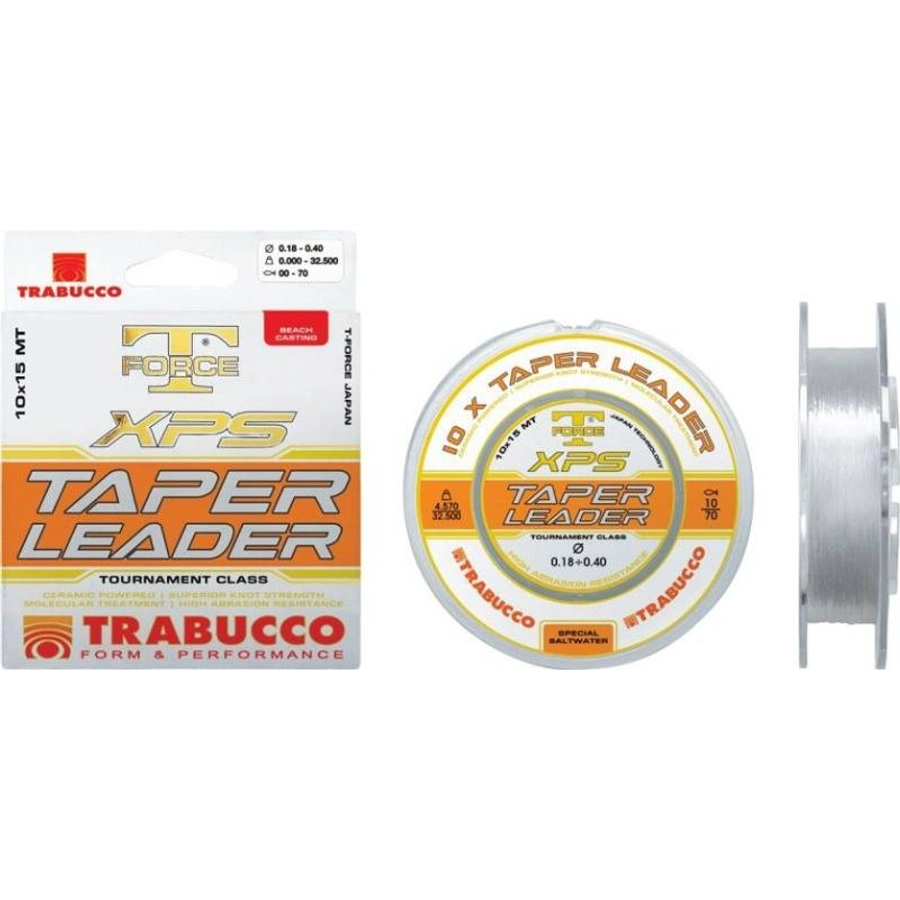 Trabucco T-Force Xps Taper Leader 5x15m 0.26-0.57mm