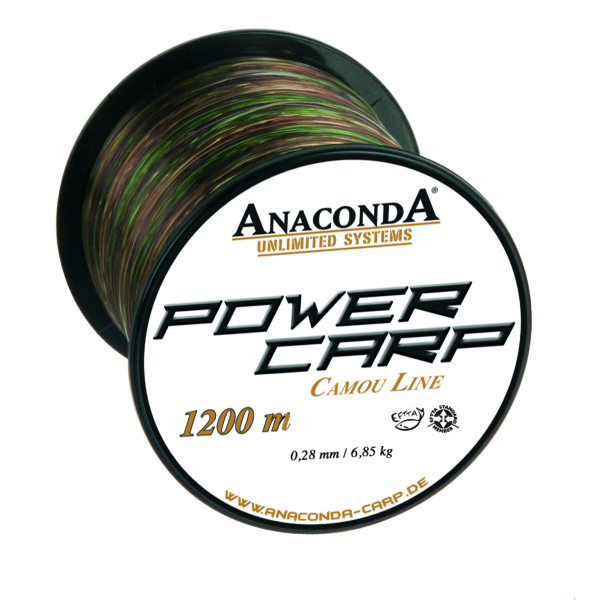 ANACONDA Power Carp Camou Line monofil zsinór / 0,30mm / 1200m / 7,95kg