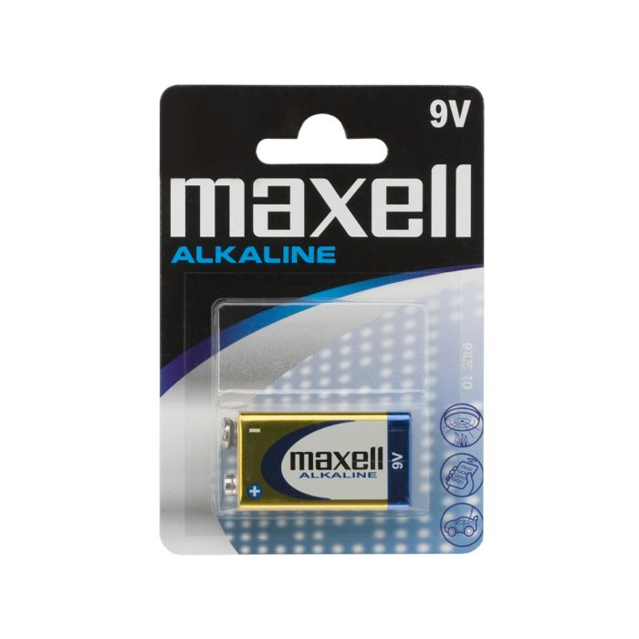 Maxell alkaline 6LR61 9V  alkaline elem