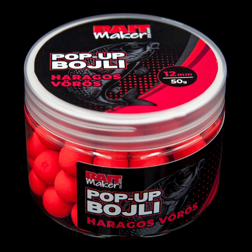 Bait Maker Pop Up Bojli Haragos Vörös 12mm 50g