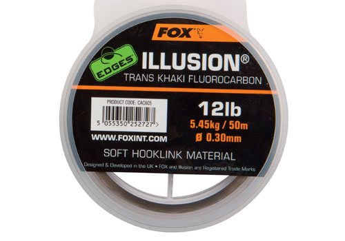 Fox Edges™ Illusion® Soft - Trans Khaki 16Lb 0.35Mm Fluorocarbon  Előke Zsinór