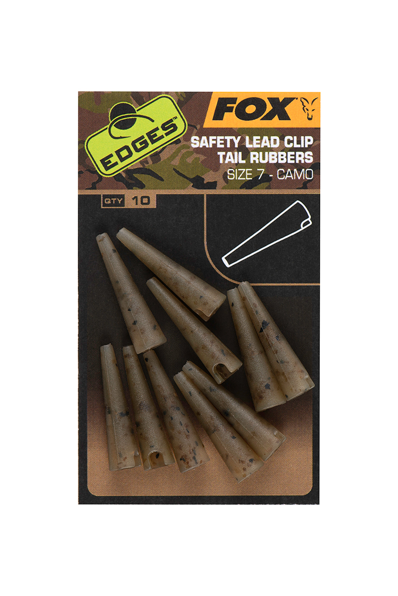 Fox Edges Camo Safety Lead Clip Tail Rubbers Gumihüvely (#7)