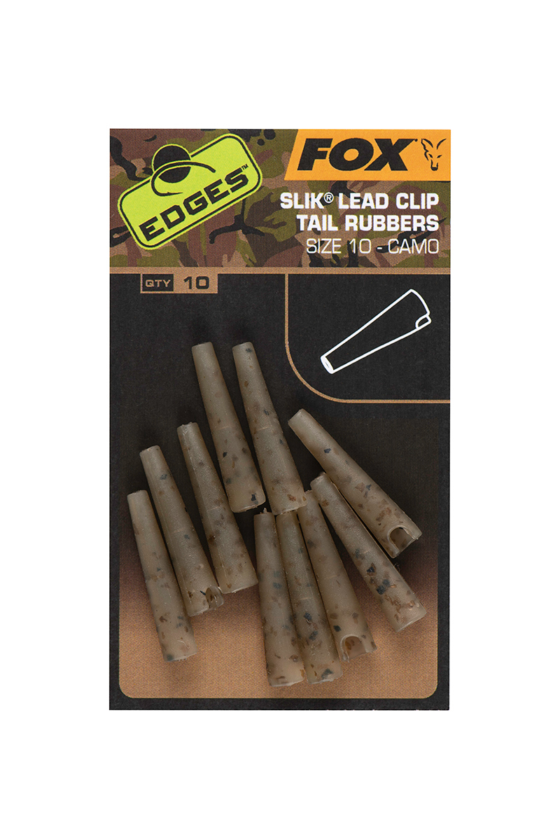 Fox Edges Camo Slik Lead Clip Tail Rubber Gumihüvely (#10)