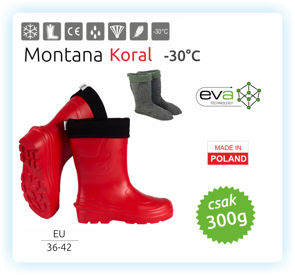 Camminare – Montana női EVA csizma Koral (-30°C) Méret: 41