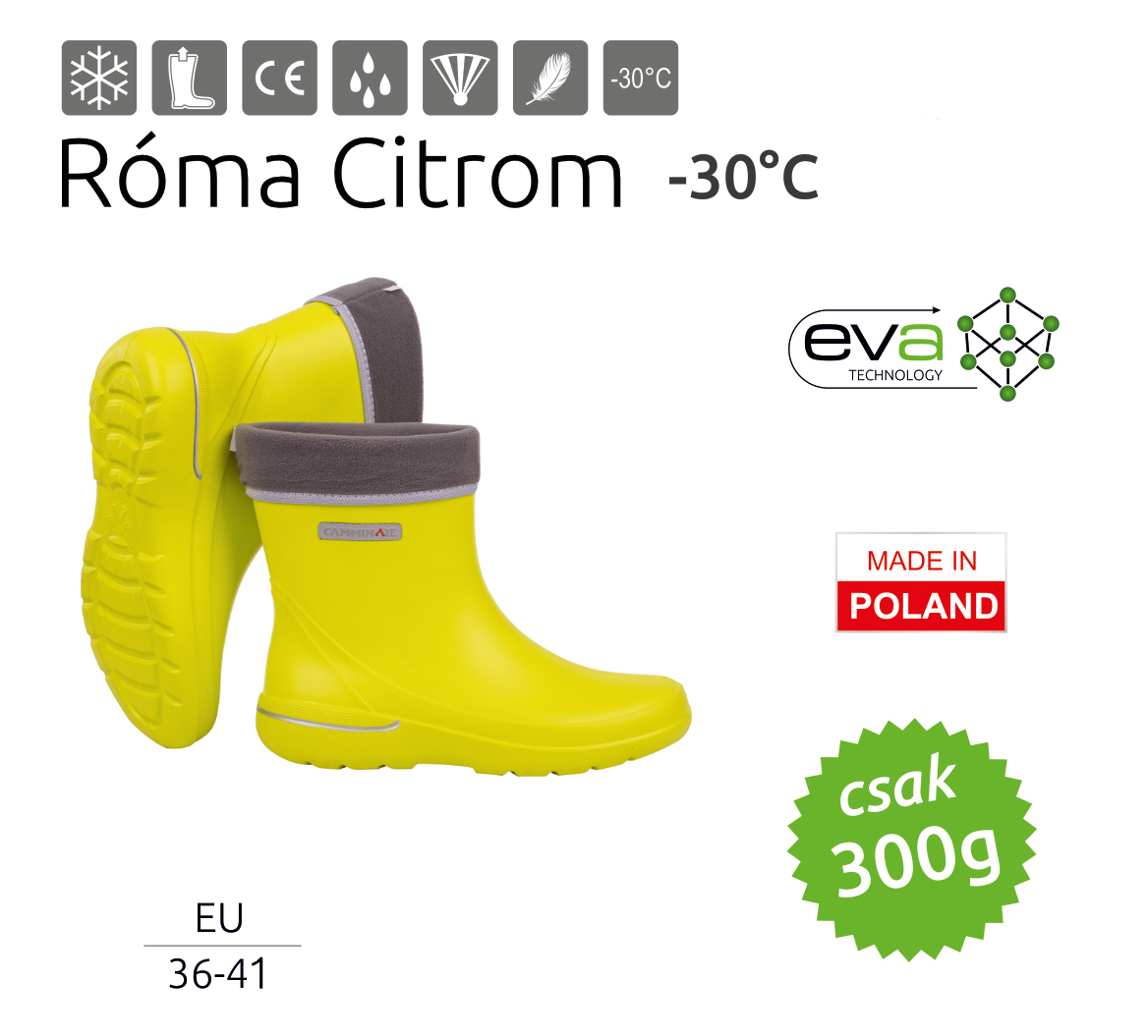 Camminare – Róma női EVA csizma Citrom (-30°C) Méret: 40/41